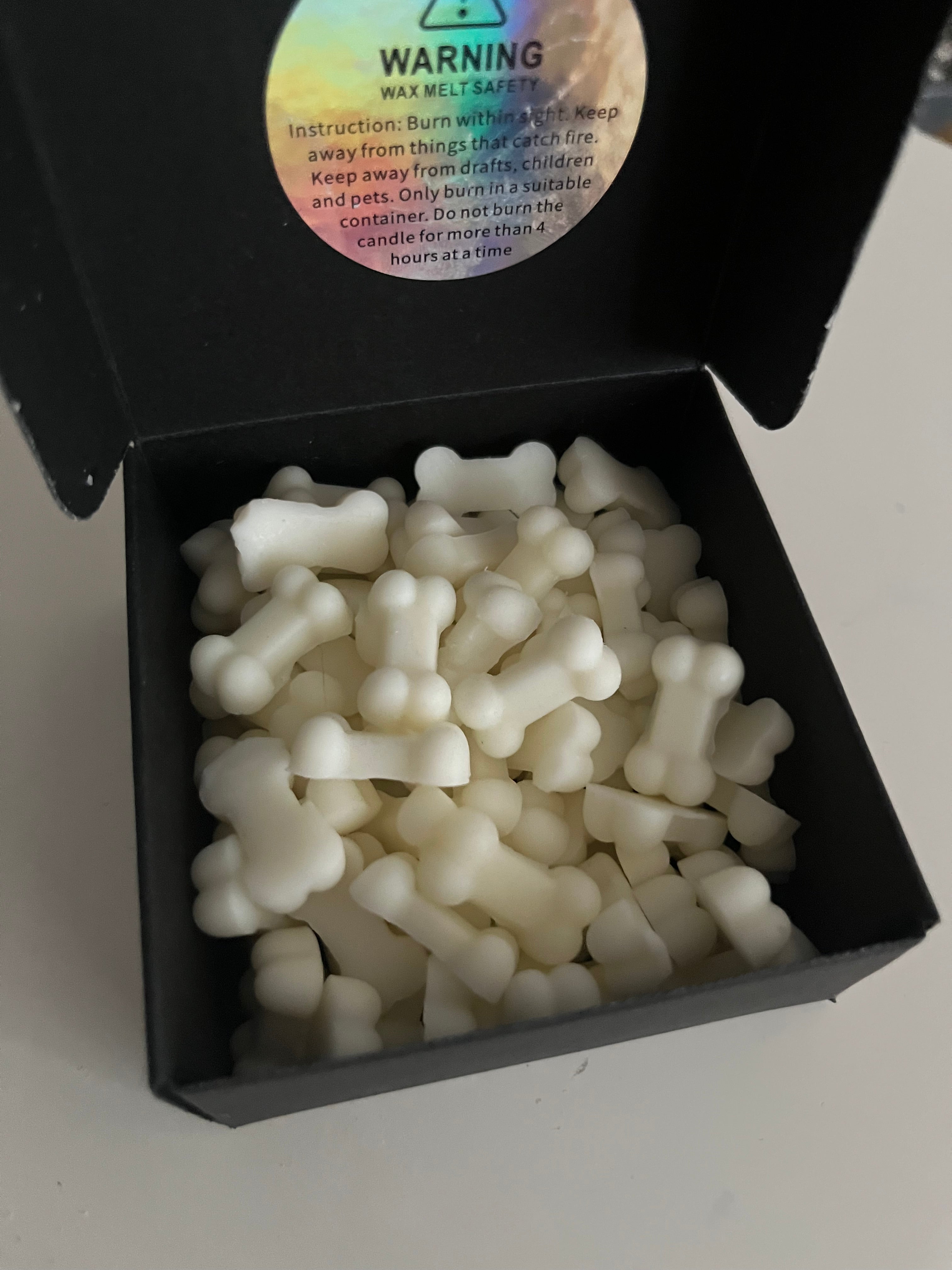‘Give a Dog a Bone’ 2oz Pack Of Golden Soy Vegan Scented Bone Shaped Mini Wax Melts / Scoopies