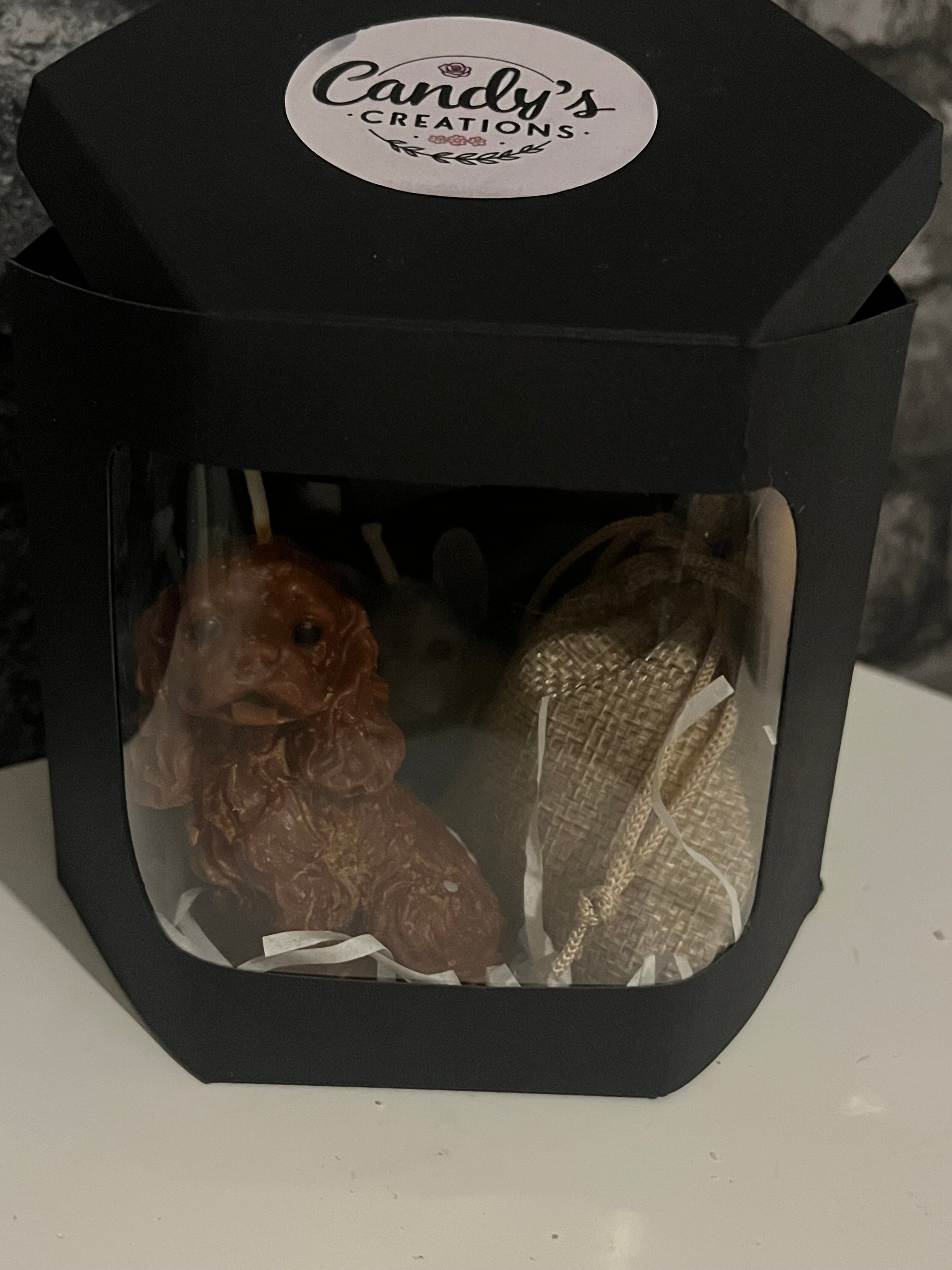 Vegan Highly Scented ‘Dog Pack’ Soy Candles & Wax Melts Set