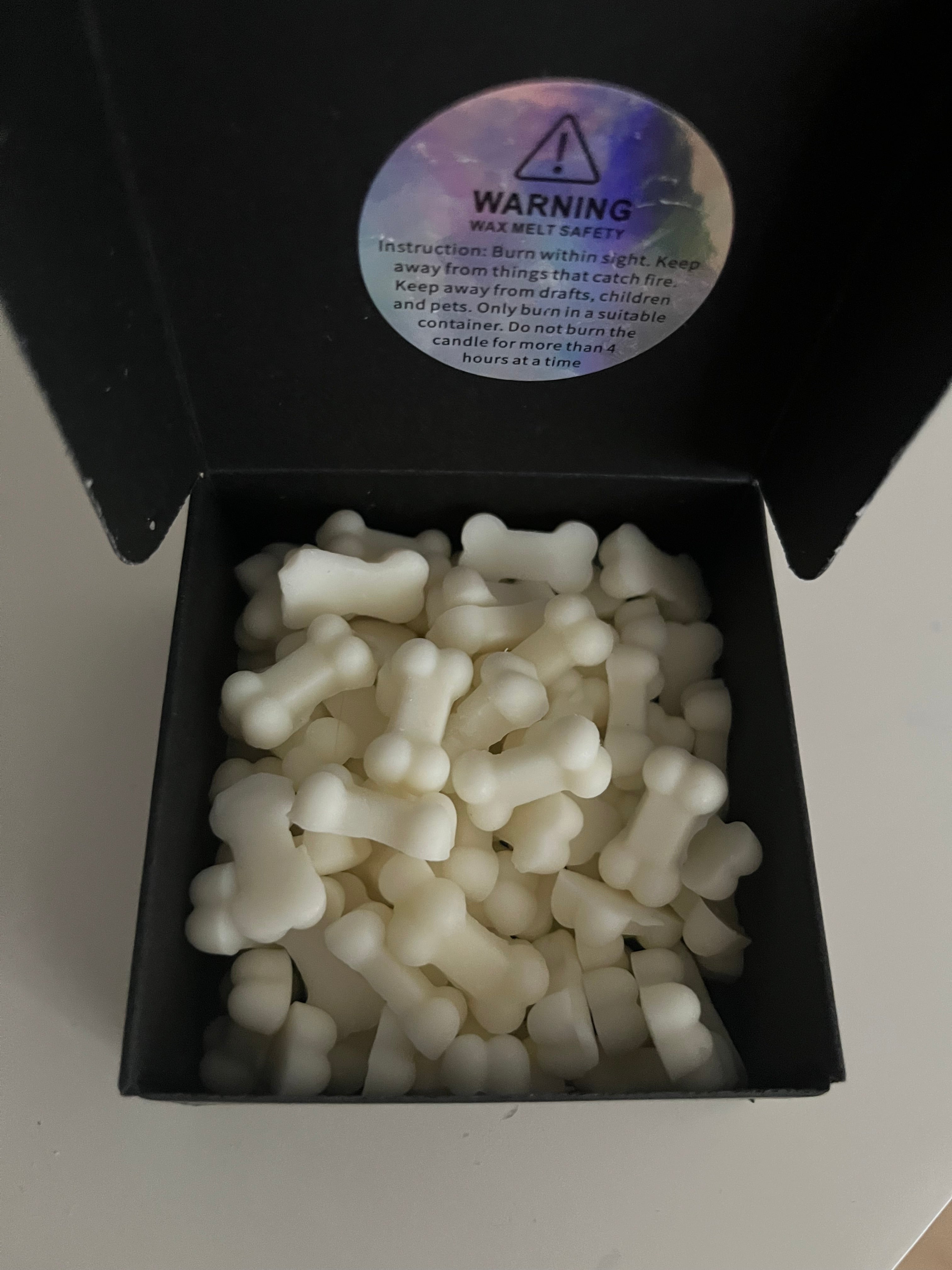 ‘Give a Dog a Bone’ 2oz Pack Of Golden Soy Vegan Scented Bone Shaped Mini Wax Melts / Scoopies