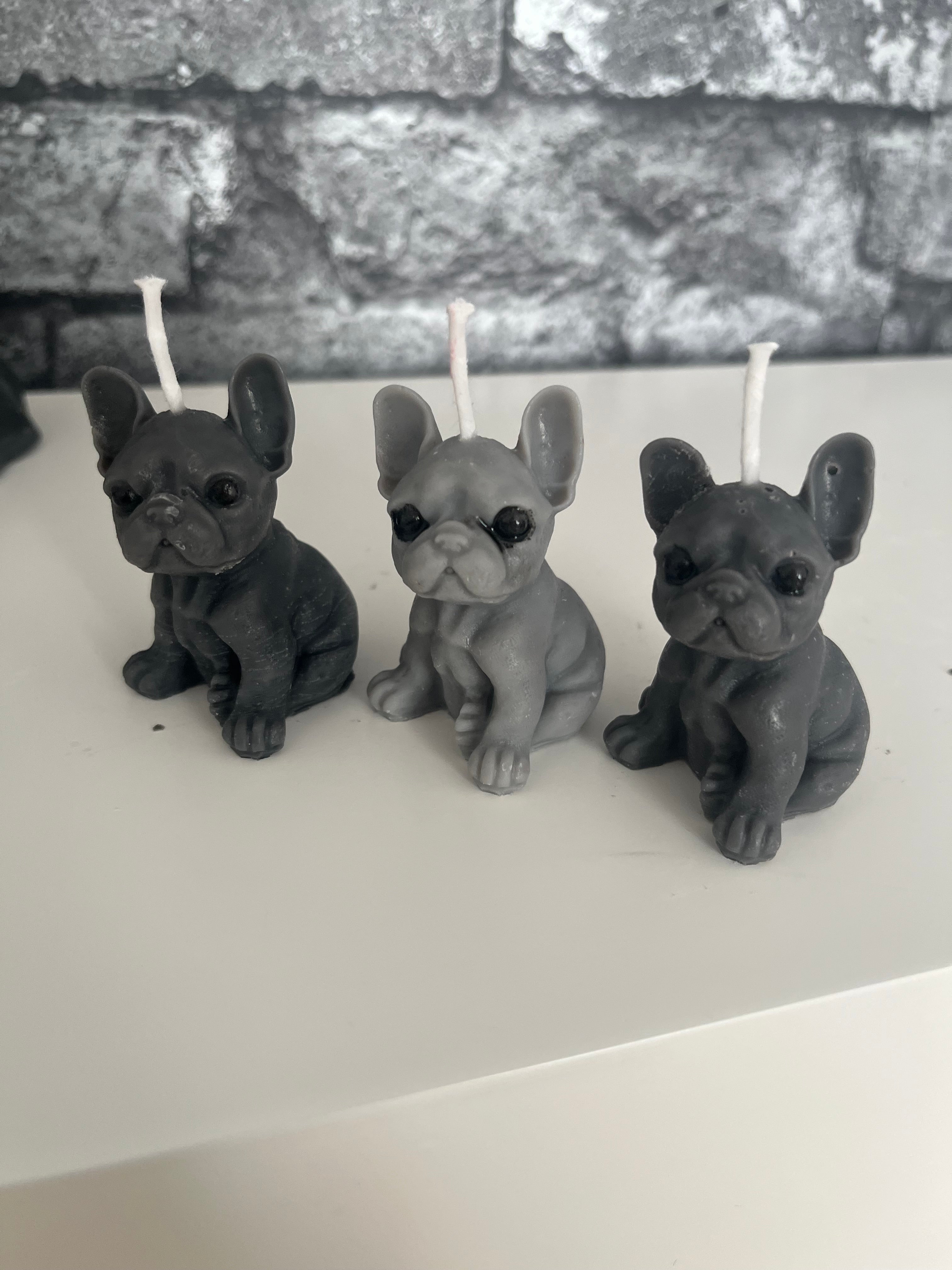 ‘Pocket Rocket’ Frenchie Dog Pack x3 Scented Mini Soy Candles