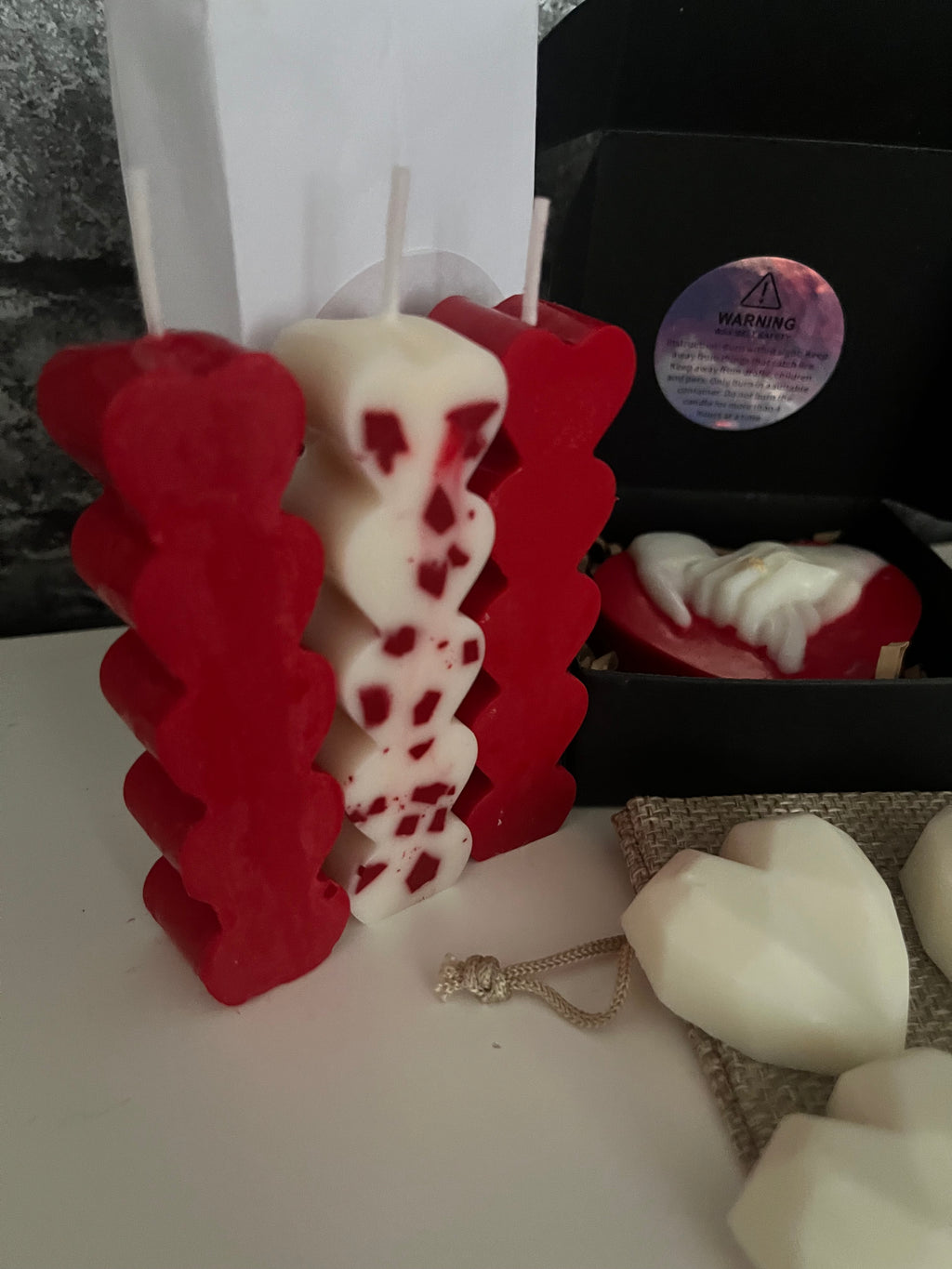 Valentines Romantic Vegan Highly Scented Candles & Soy Wax Melts Gift Set