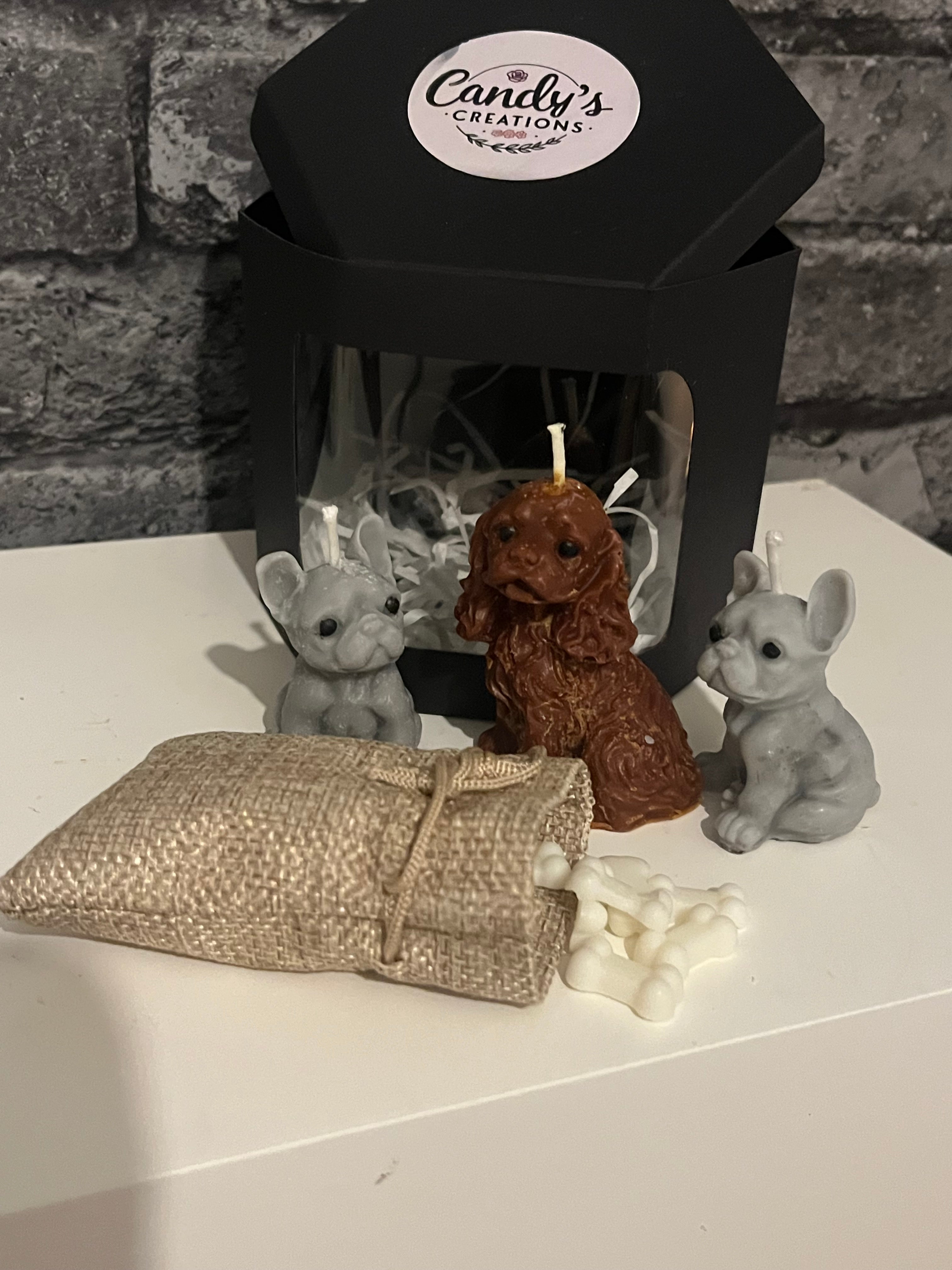 Vegan Highly Scented ‘Dog Pack’ Soy Candles & Wax Melts Set