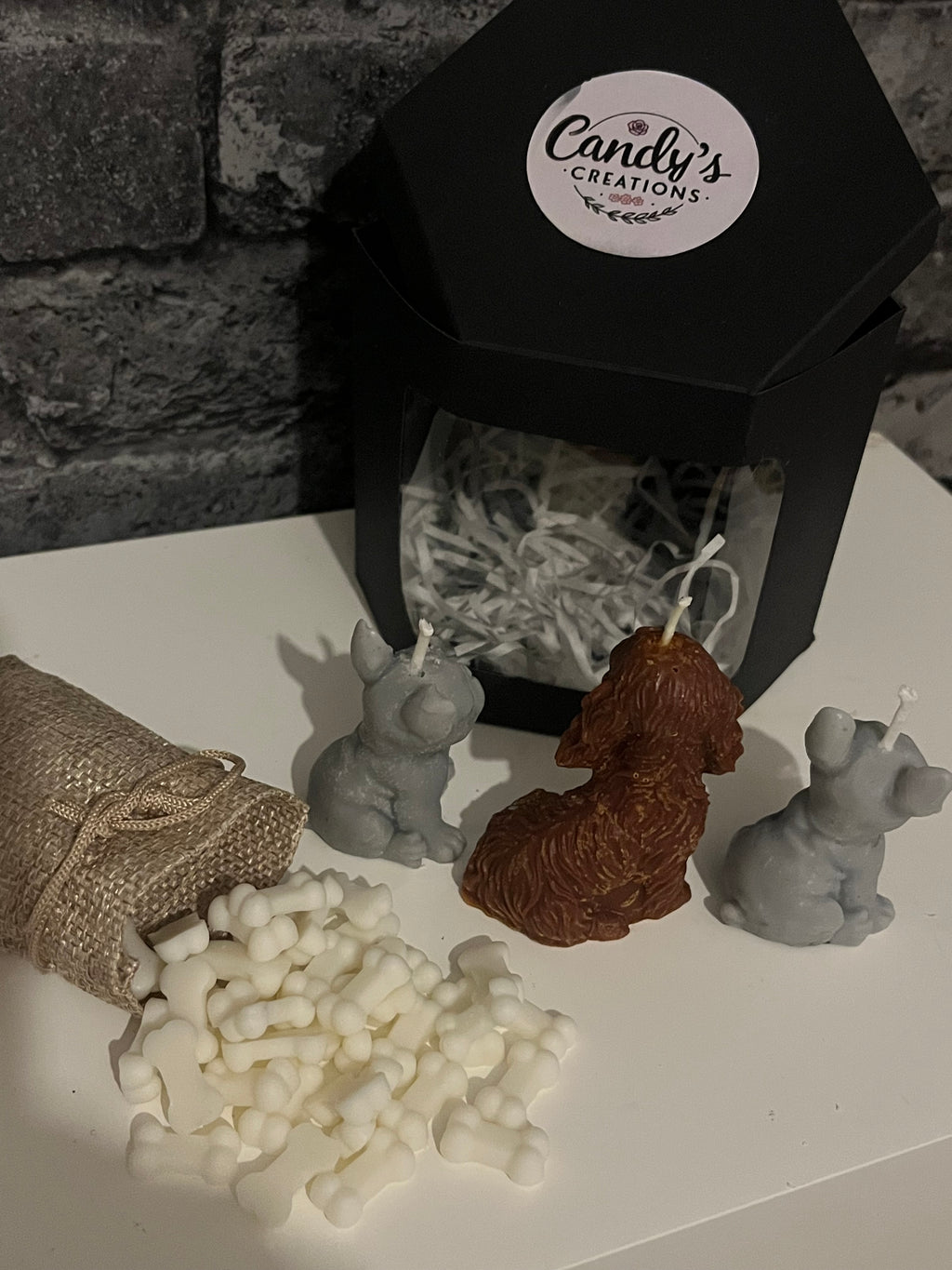 Vegan Highly Scented ‘Dog Pack’ Soy Candles & Wax Melts Set