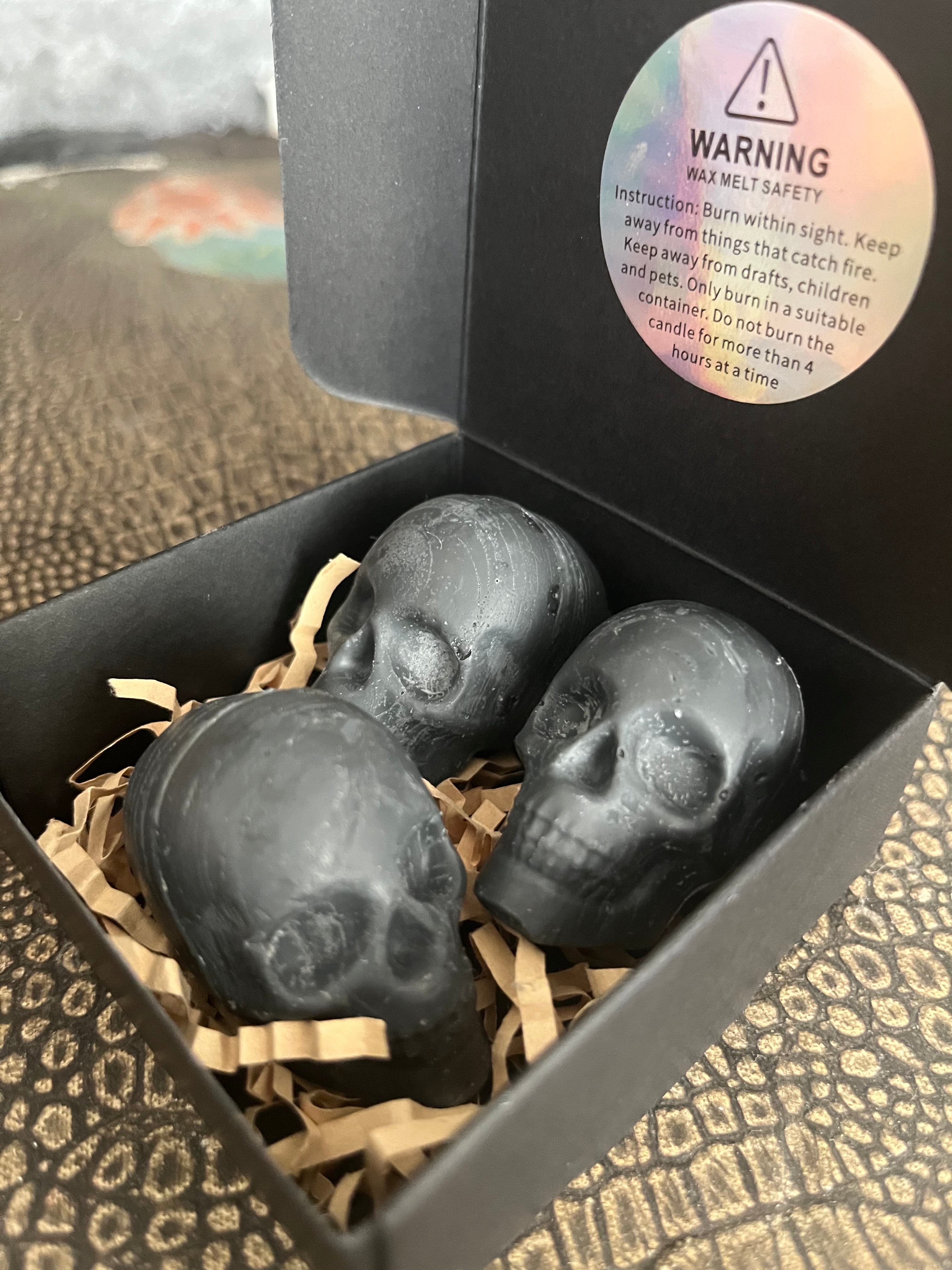 ‘Lost my Head’ Luxury Scented Jumbo Skull 2lb Soy Wax Melts Pack of 3