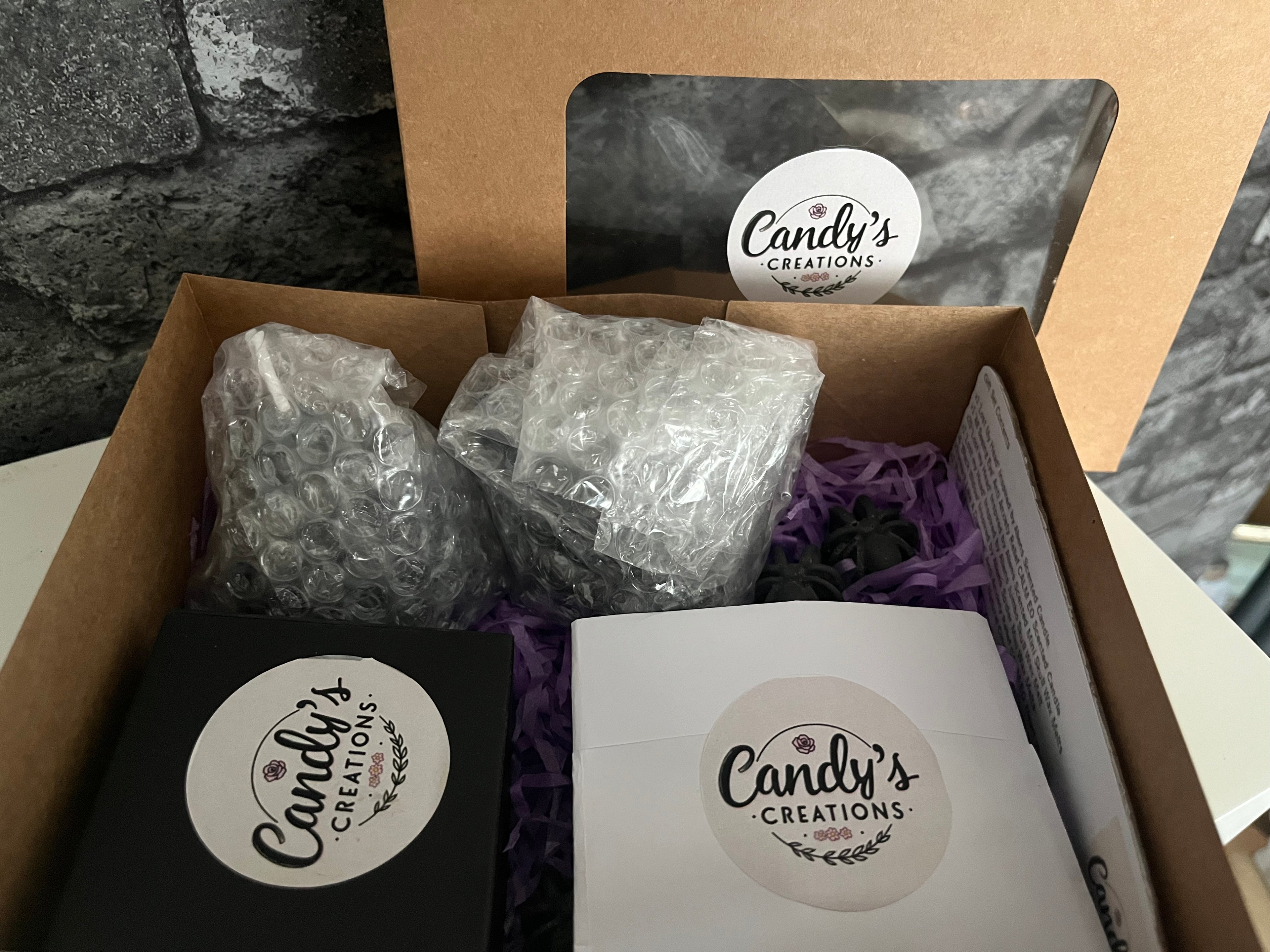 Highly Scented Vegan Gothic Themed Soy Wax Melts, Candles & Freshener Gift Set / Hamper