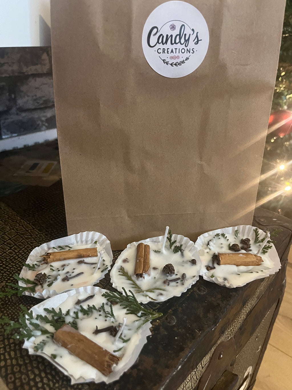 100% Eco Friendly Natural Scented Soy Wax Firestarters x4 Pack