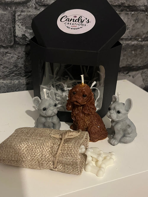 Vegan Highly Scented ‘Dog Pack’ Soy Candles & Wax Melts Set