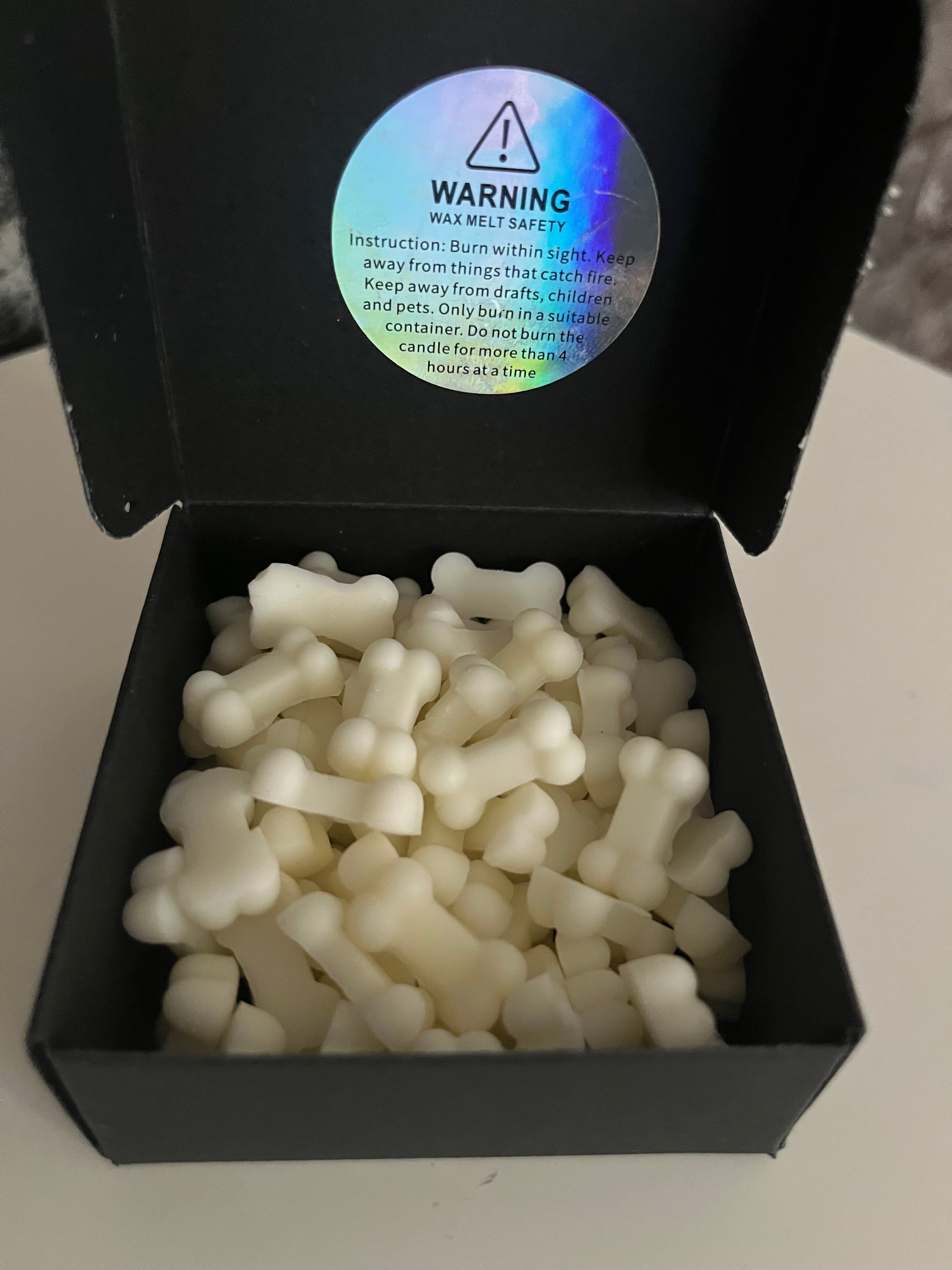‘Give a Dog a Bone’ 2oz Pack Of Golden Soy Vegan Scented Bone Shaped Mini Wax Melts / Scoopies
