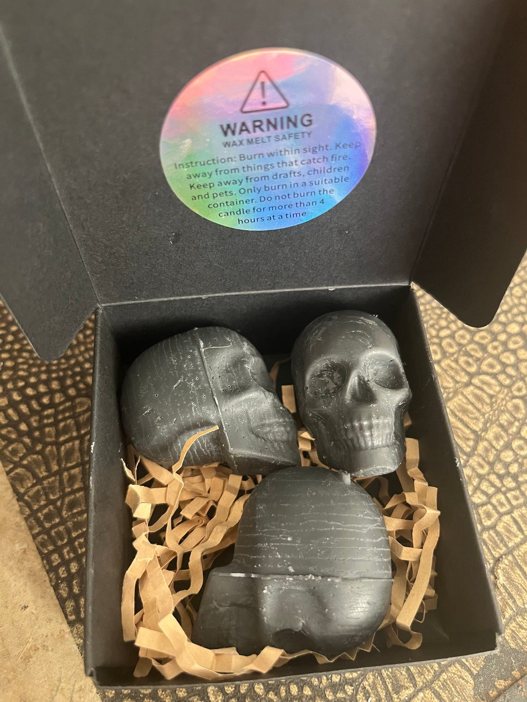 ‘Lost my Head’ Luxury Scented Jumbo Skull 2lb Soy Wax Melts Pack of 3