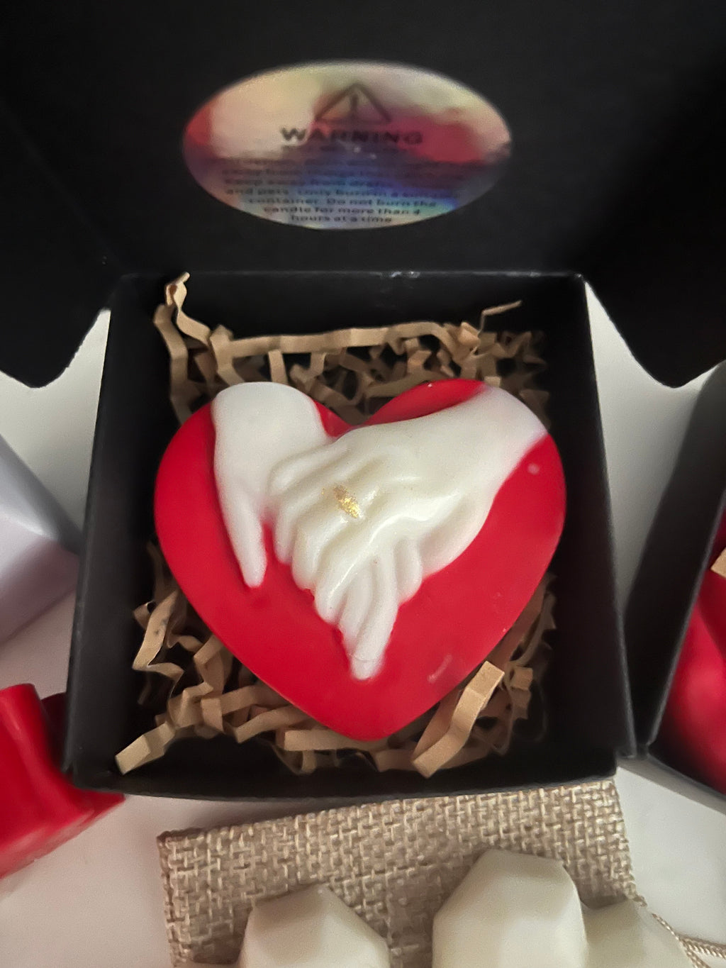 Valentines Romantic Vegan Highly Scented Candles & Soy Wax Melts Gift Set