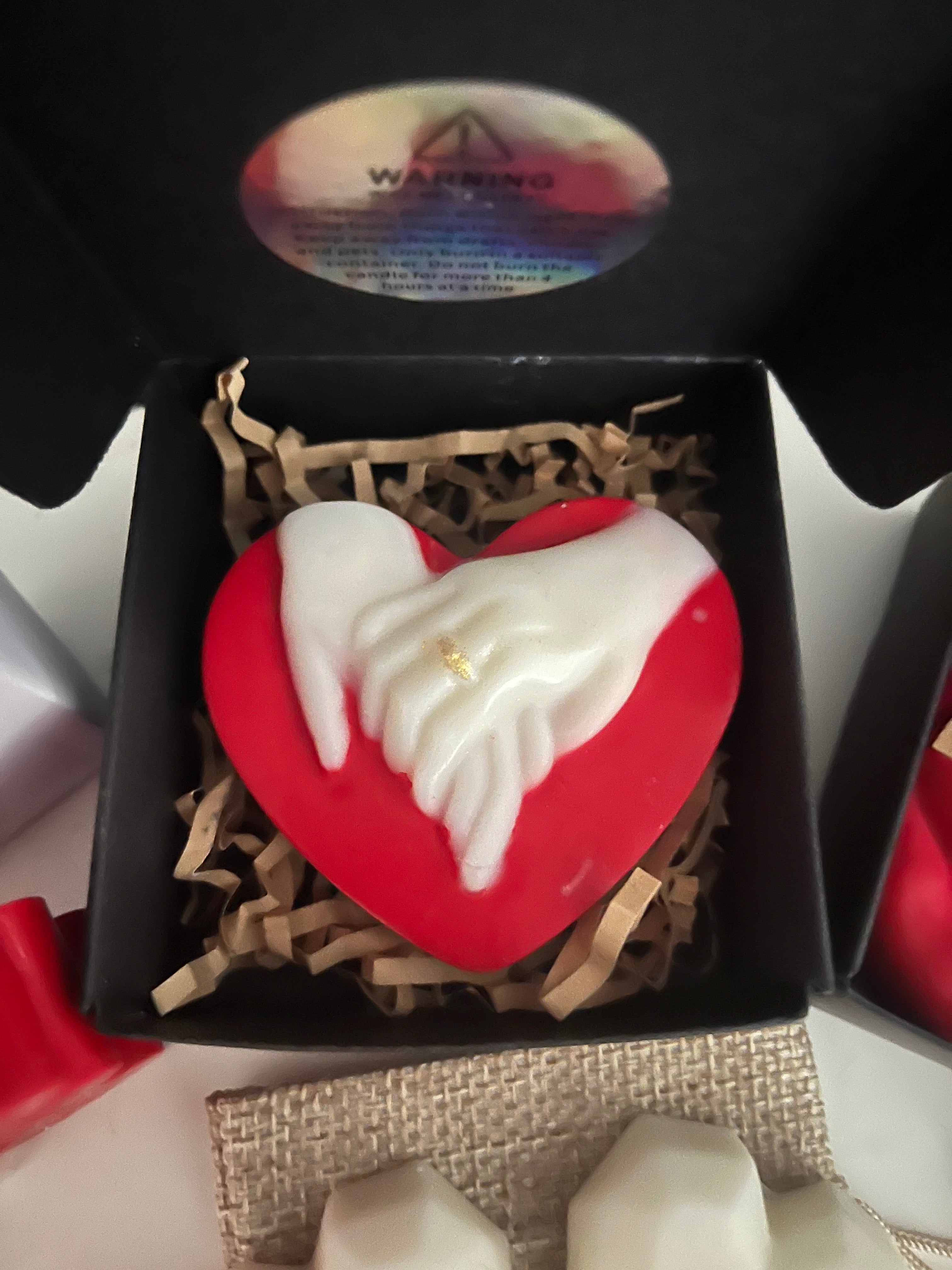 Valentines Romantic Vegan Highly Scented Candles & Soy Wax Melts Gift Set