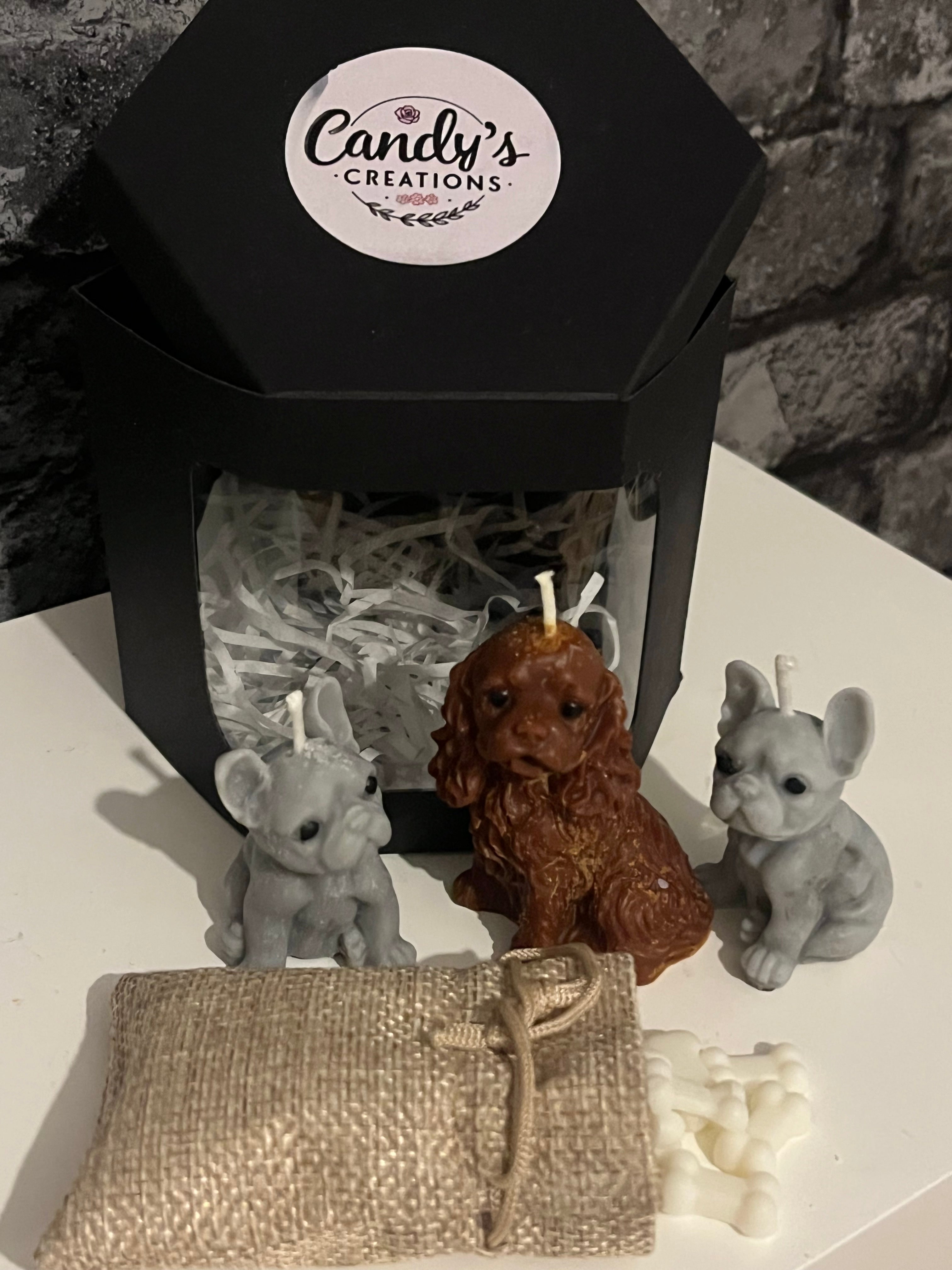 Vegan Highly Scented ‘Dog Pack’ Soy Candles & Wax Melts Set