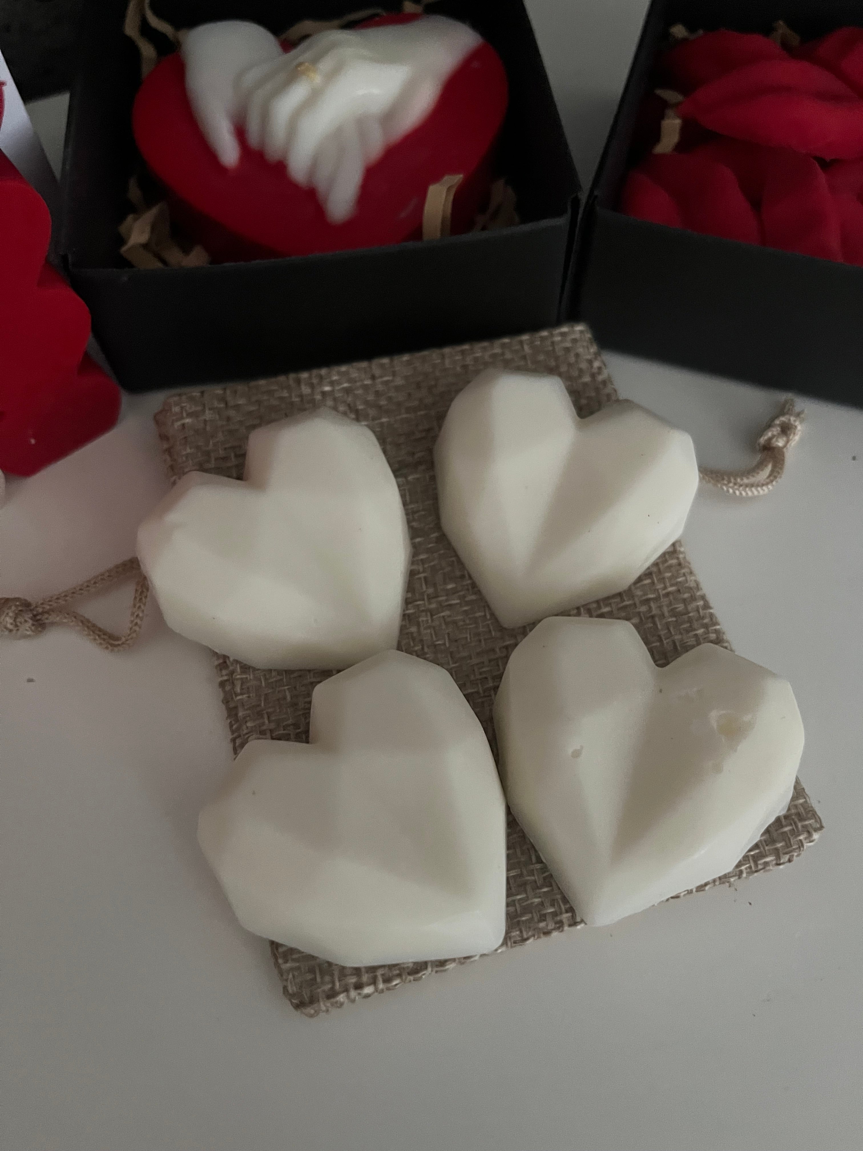 Valentines Romantic Vegan Highly Scented Candles & Soy Wax Melts Gift Set