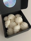 ‘She Sells Sea Shells’ 2oz Pack Of Highly Scented Vegan Friendly Shell Shaped Golden Soy Mini Wax Melts