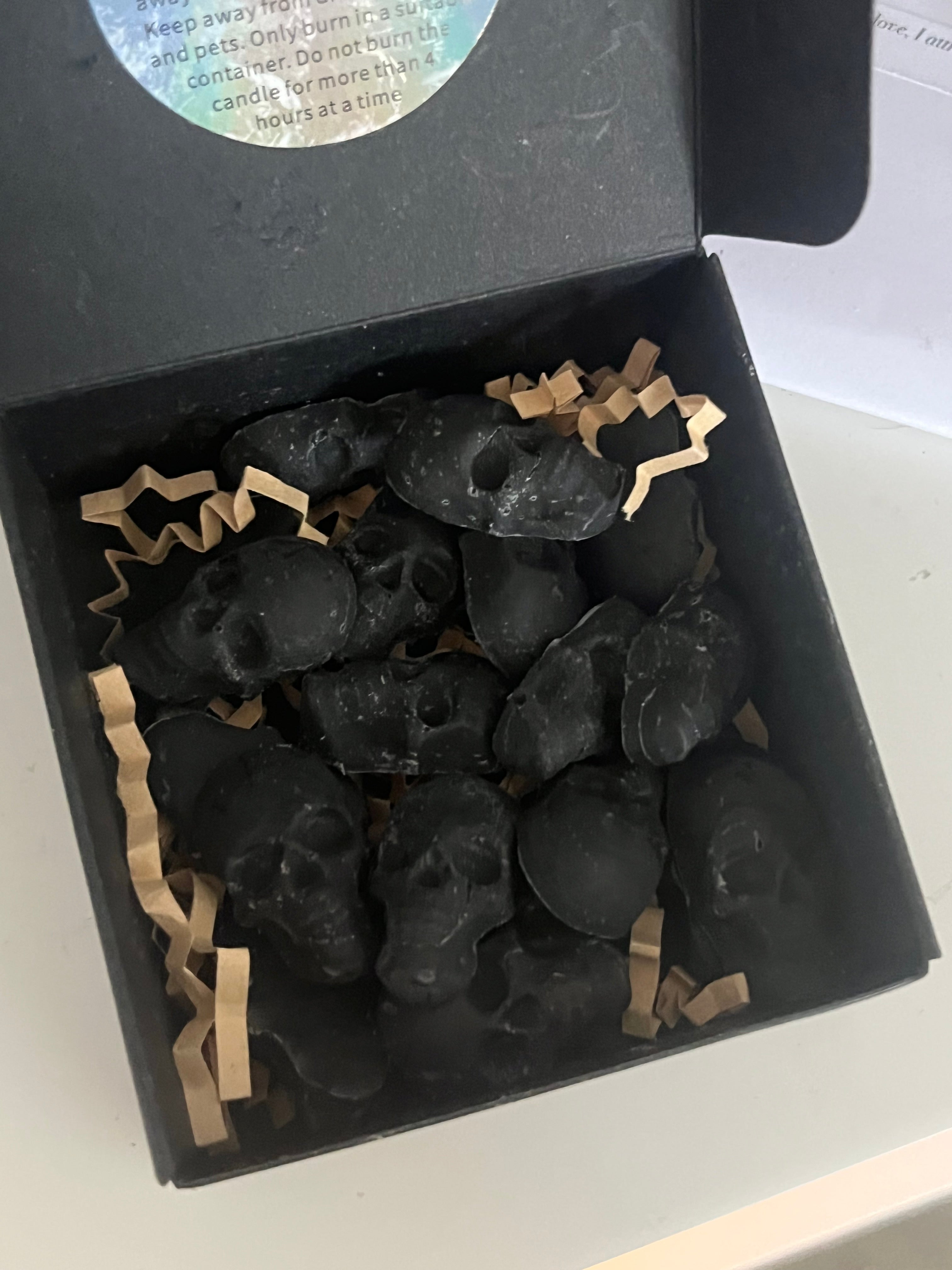 Highly Scented Vegan Gothic Themed Soy Wax Melts, Candles & Freshener Gift Set / Hamper