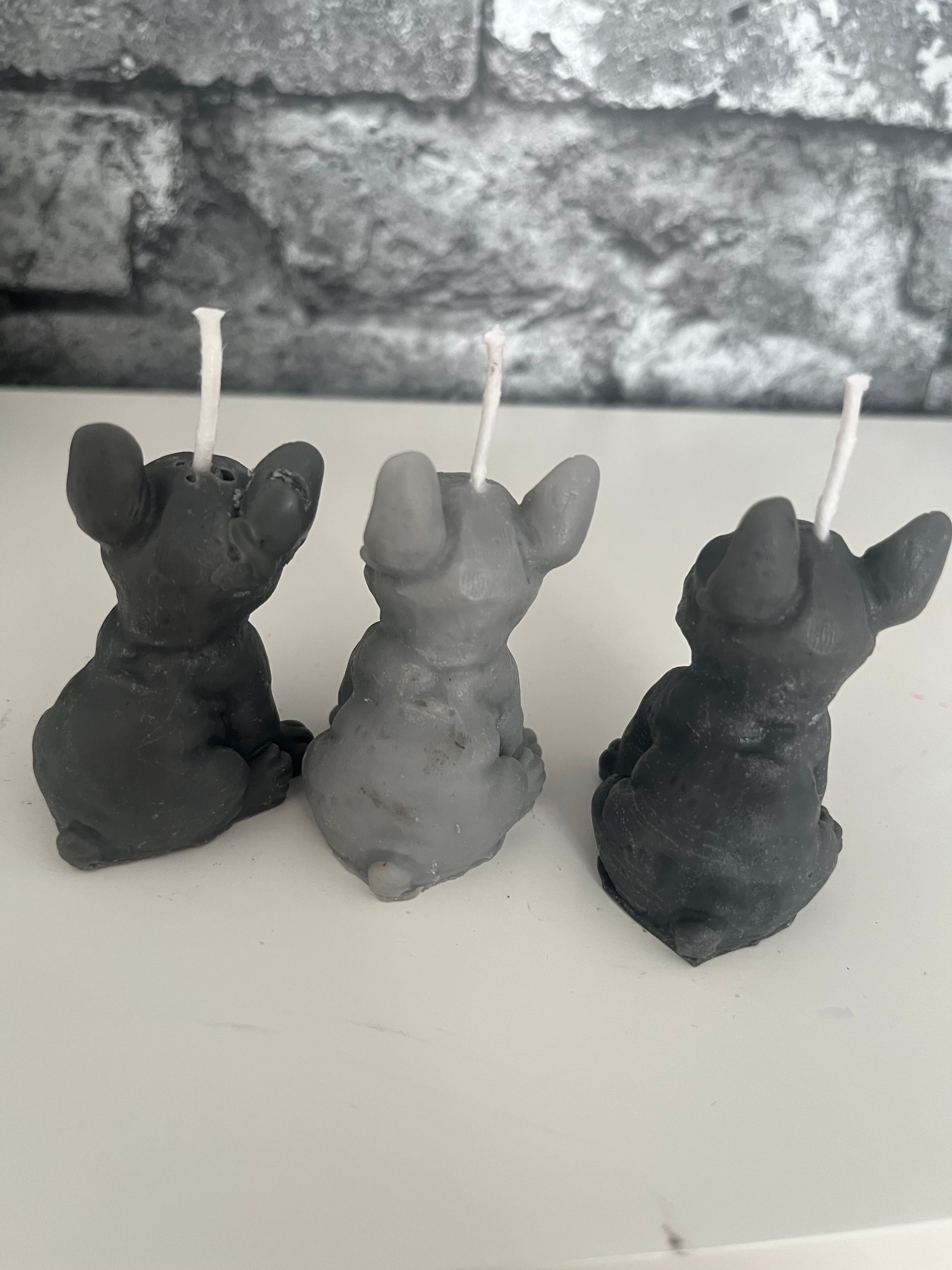 ‘Pocket Rocket’ Frenchie Dog Pack x3 Scented Mini Soy Candles