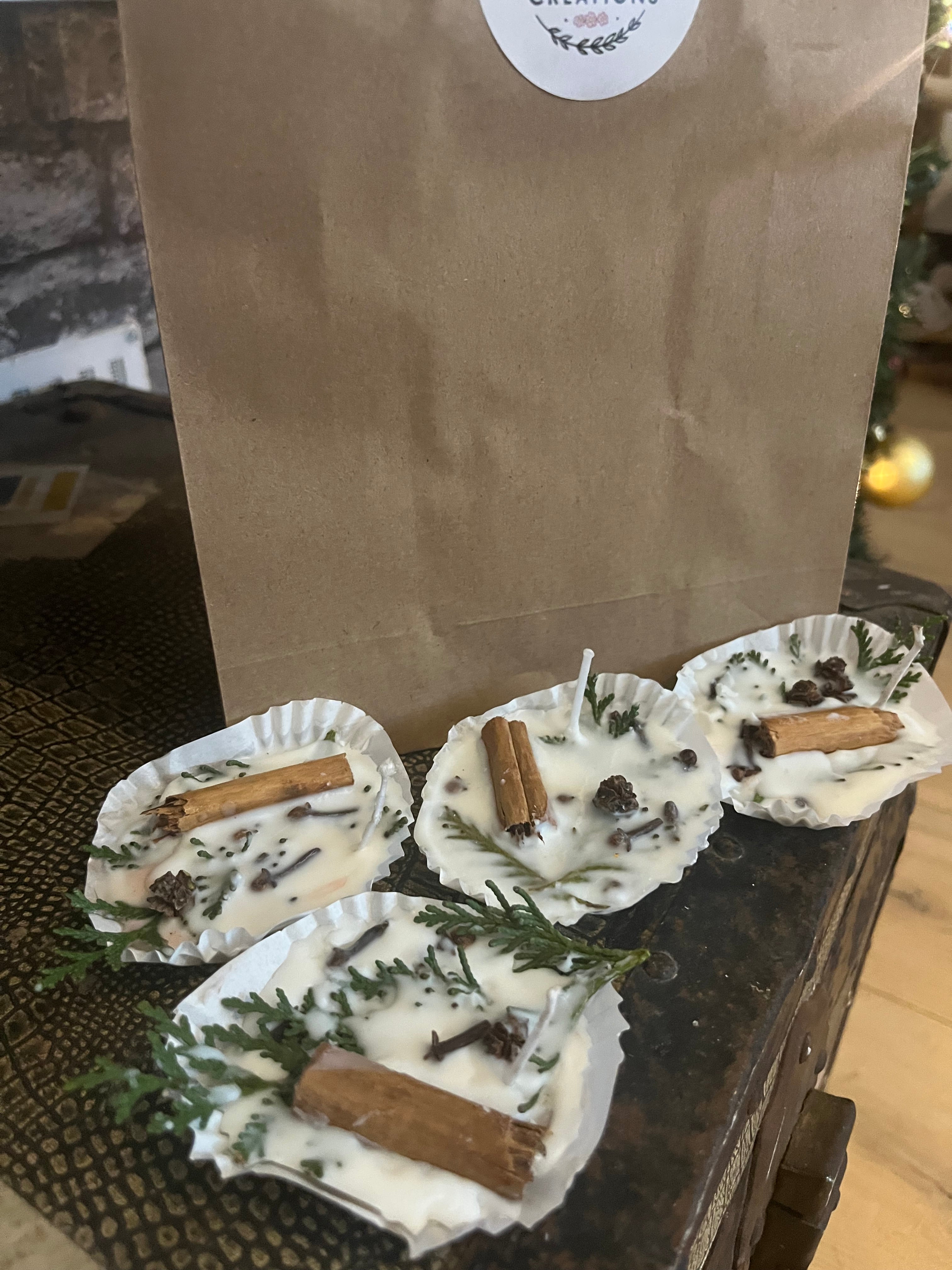 100% Eco Friendly Natural Scented Soy Wax Firestarters x4 Pack