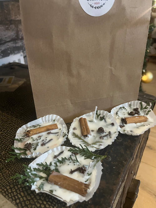 100% Eco Friendly Natural Scented Soy Wax Firestarters x4 Pack